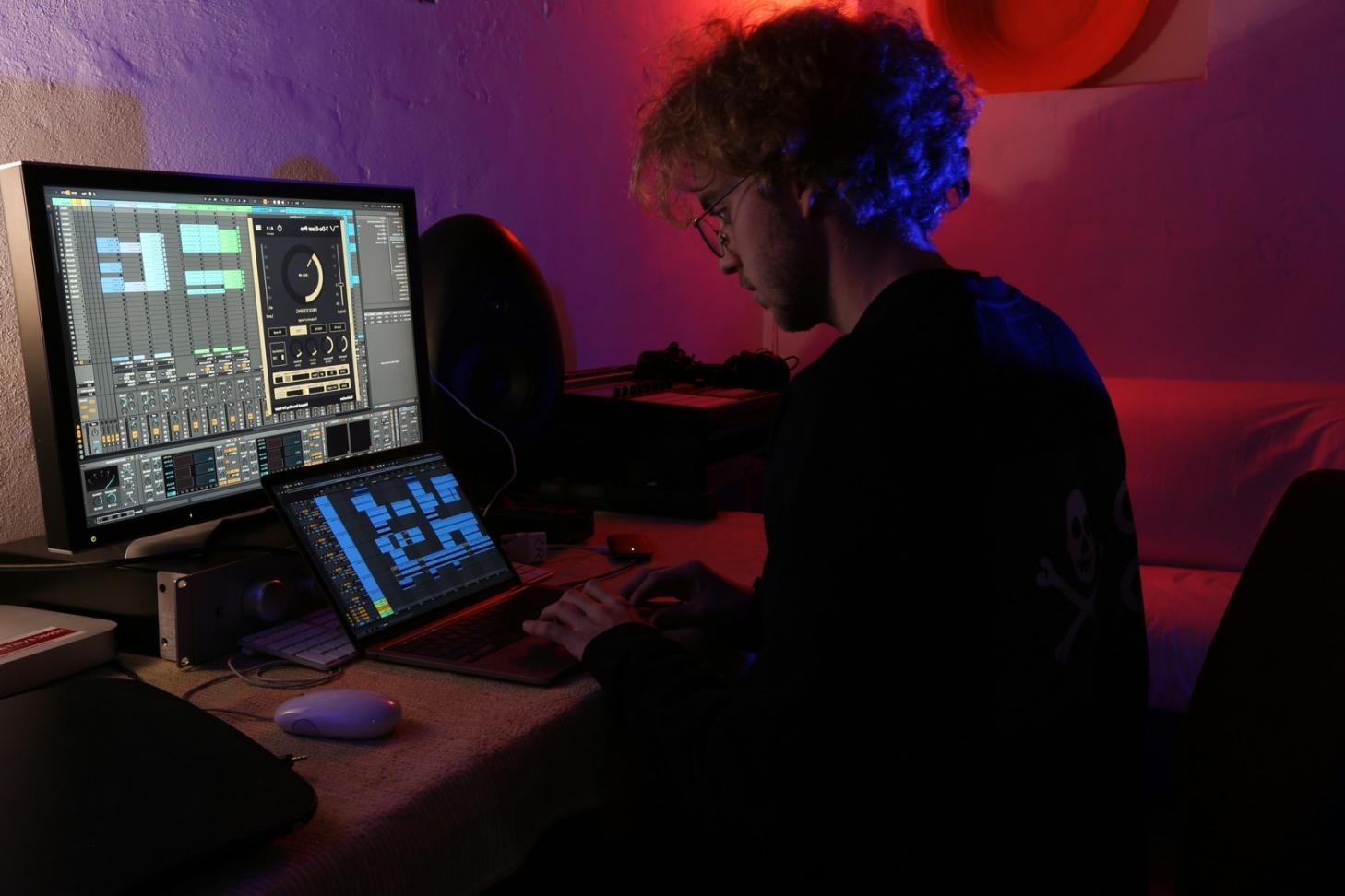 Komplexe Beleuchtungsszene in Game-Engine